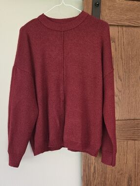 Women’s Cozy Crewneck Sweater - Red